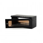 4U Shallow Wall Mount Rack with Removable Outer Shell and M6 Rails